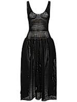sleeve backless knitted dress Underground White Backless Dress main image 0