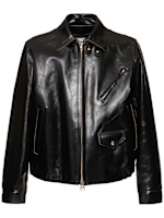 Leather jacket - Sacai - Men | Luisaviaroma