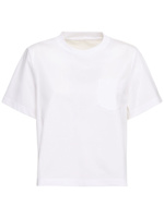 Nylon twill & cotton jersey t-shirt - Sacai - Women | Luisaviaroma
