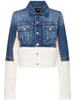 Jean Paul Gaultier レースディテール デニムジャケット | ブルー jean 