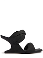 【RICK OWENS】Twisted Cantilever 80 レザーミュール Twisted cantilever スエードミュール 80mm - Rick Owens