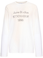 Acne Studios 長袖カットソー 1996 Acne Studios - Logo t-shirt - Relaxed fit - Dusty white