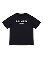 Printed cotton jersey t-shirt - Balmain - Girls  | Luisaviaroma
