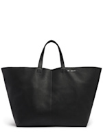 AMI Paris★ブラック ミディ レザー トートバッグ BLACK Midi Maxi Tote Bag | AMI PARIS