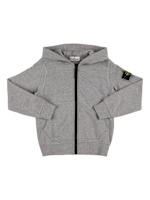 Cotton jersey zip-up hoodie Stone Island Junior Boys