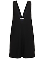 ウールブレンドvネック ミニワンピース - Carven - レディース 
