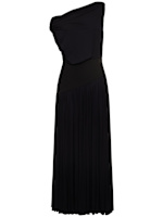 Off shoulder jersey draped midi dress - Abadia - Women | Luisaviaroma