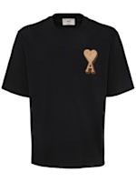 Logo patch printed t-shirt - AMI Paris - Men | Luisaviaroma