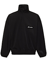 パーカー・フーディ Fear Of God Jet Black Sporty Nylon Half Zip Sweatshirt FEAR OF GOD ESSENTIALS Sporty Nylon Half Zip Sweatshirt Fear