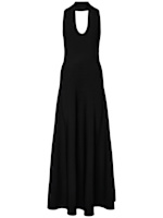 khaite halter dress Mahi knitted halterneck maxi dress - light brown