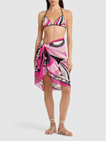 Printed cotton pareo skirt - Pucci - Women  | Luisaviaroma