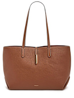 DeMellier Tokyo Tote グレインレザーバッグ The Tokyo Tote | Black Small Grain Ecru Stitching | DeMellier