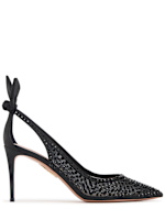 85mm bow tie crystal tulle pumps Aquazzura Women Luisaviaroma