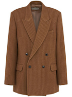 dries van noten 25aw bishop ダブル Dries Van Noten: Grey Bishop Gd Blazer | Men's Designer Clothes
