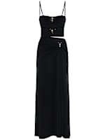 christopher esber ruched orbit split dress CHRISTOPHER ESBER Ruched Orbit Split Dress - 25027209-EUCALYPT