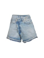 Crossover denim shorts R13 Women Luisaviaroma