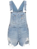 Short denim overalls R13 Women Luisaviaroma