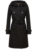 Burberry black 2024 raincoat with hood