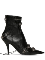 90mm cagole leather ankle boots - Balenciaga - Women | Luisaviaroma