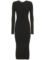Viscose rib knit midi dress - Philosophy Di Lorenzo Serafini - Women |  Luisaviaroma
