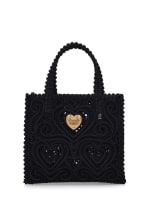 Mini beatrice macram top handle bag Dolce Gabbana Women