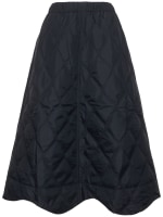 Quilted ripstop wavy hem skirt - GANNI - Women | Luisaviaroma