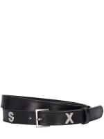 2.5cm sex letters leather belt - Martine Rose - Men | Luisaviaroma