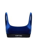 TOM FORD - Logo Stretch Velvet Bra TOM FORD