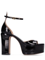 Patent on sale leather sandals