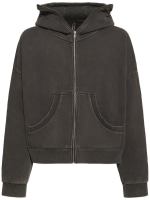 Washed cotton full-zip hoodie - Entire Studios - Men | Luisaviaroma