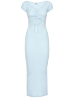 Millie pointelle cotton midi dress - Frankies Bikinis - Women | Luisaviaroma