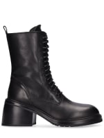 Ann Demeulemeester zip-up leather ankle boots - Black