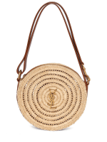 saint laurent round raffia bag