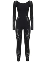 Dots illusion net jumpsuit Wolford Women Luisaviaroma