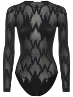 W mesh long sleeve bodysuit Wolford Women Luisaviaroma