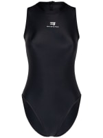 Racing print spandex one piece swimsuit - Balenciaga - Women  | Luisaviaroma