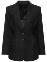 Taya linen blazer ANINE BING Women Luisaviaroma