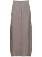 Alanna silk satin midi skirt ANINE BING Women Luisaviaroma