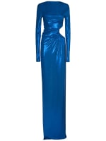 princess polly baby blue dress Balmain Navy sequined mini dress with silver chains For Sale at 1stDibs main image 0