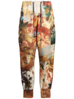 Pantalon de surv tement c tel imprim peinture Balmain