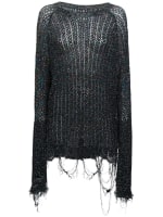 Sequined knit destroyed effect sweater - Maison Margiela - Women