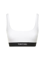 Logo modal jersey bra top - Tom Ford - Women