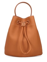 Burberry small on sale leather bucket bag