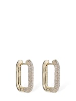 Croisette rectangle crystal earrings Apm Monaco Luisaviaroma