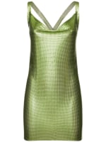 Hailey mesh mini dress w/ crossed straps - FANNIE SCHIAVONI - Women |  Luisaviaroma