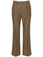 Maxi horsebit cotton blend pants - Gucci - Men