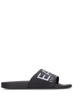 Logo rubber slide sandals Ea7 Emporio Armani Men Luisaviaroma