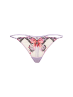 Fleur du Mal Embroidered Butterfly Thong