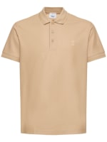 Cotton Polo Shirt in Soft fawn - Men