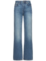 Kat cotton denim straight jeans ANINE BING Women Luisaviaroma